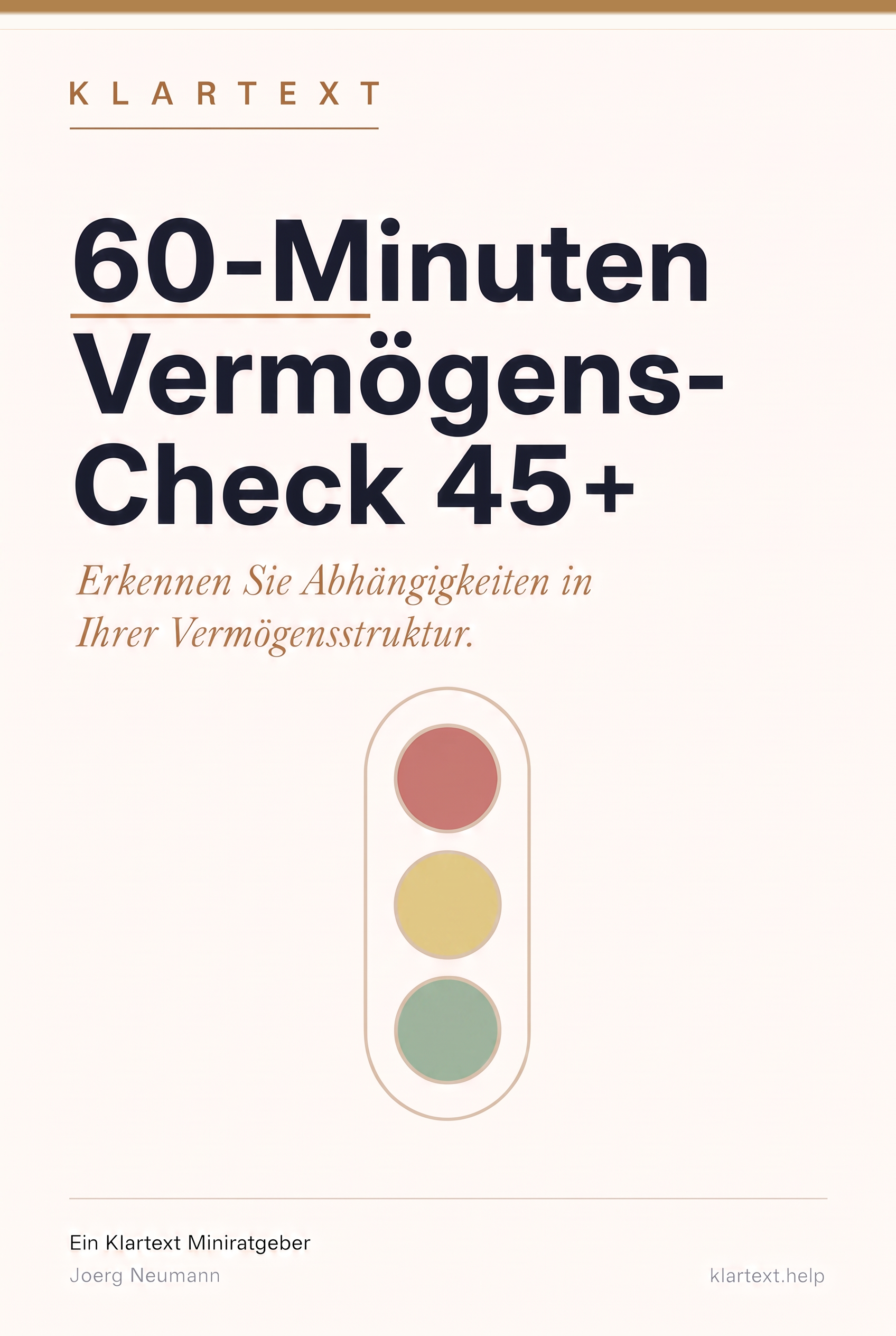 60-Minuten Vermögens-Check 45+, Klartext Miniratgeber